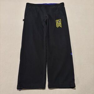 Nike Kobe Sweatpants Size Large Black Gym Basketball Straight Leg Workout